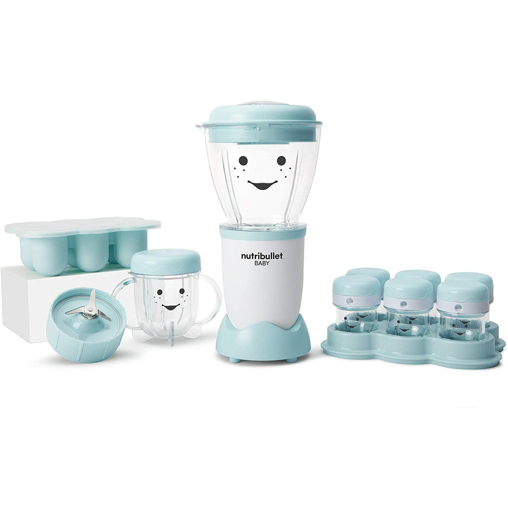 NutriBullet NBY-1812 White/Blue Blender 18 Piece Set