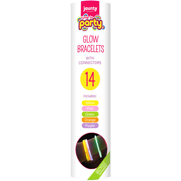 Pibi Glow Bracelets With Connectors 14 Pack Age-3 Years & Above