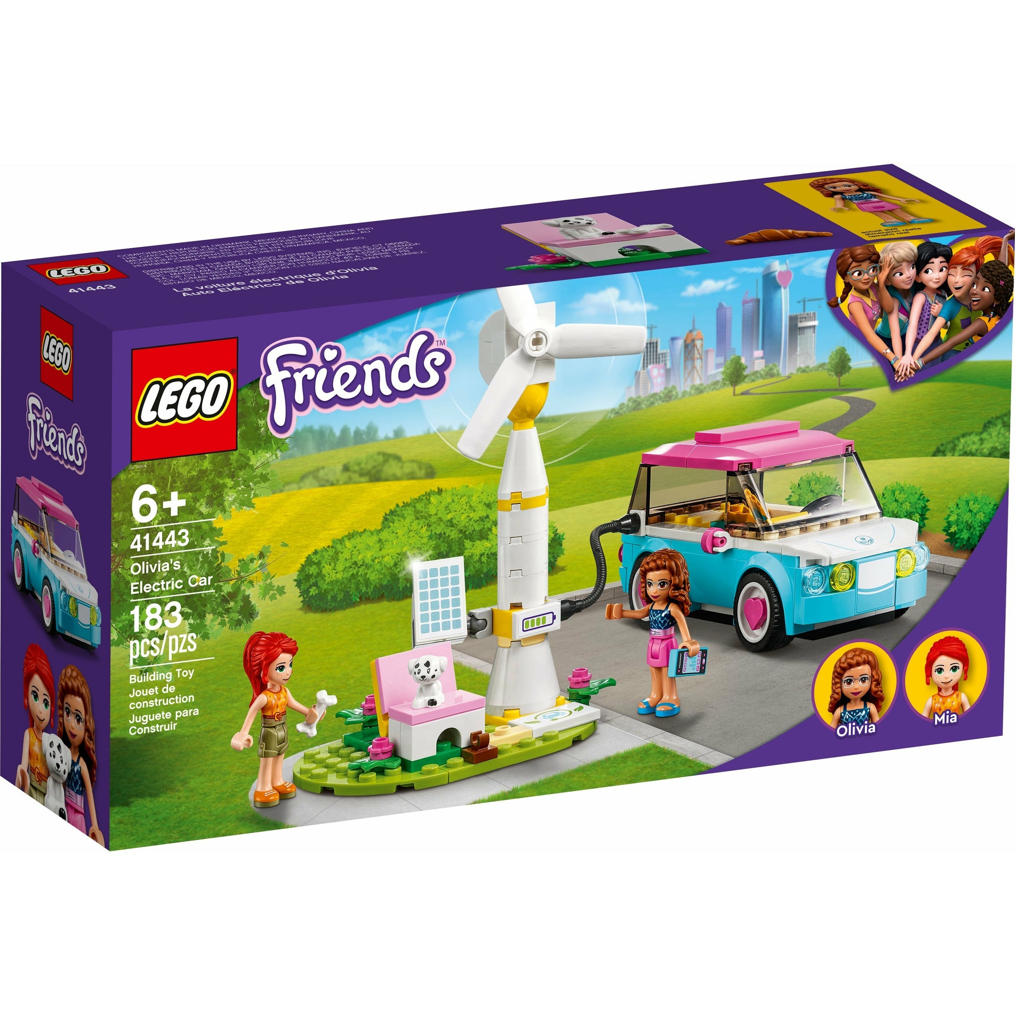 Lego friends blue car hot sale