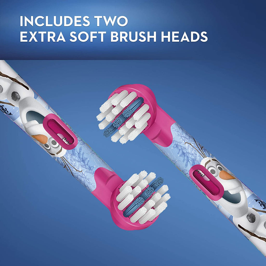 Oral-B Kids Extra Soft Replacement Brush Heads Disney's Frozen, 2 Count, Kids 3Y+
