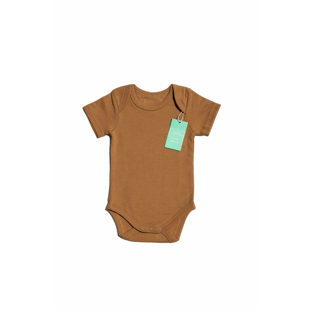 Organic Cotton Peanut Short sleeved Bodysuit