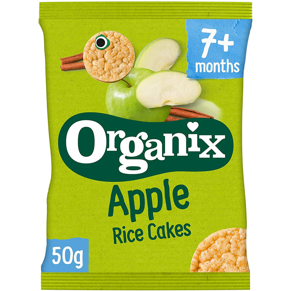 Organix Apple Rice Cakes 50g 7 Pack 7m+