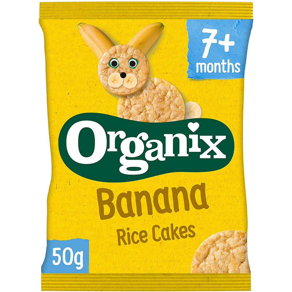 Organix Banana Rice Cakes 50g 7 Pack 7m+