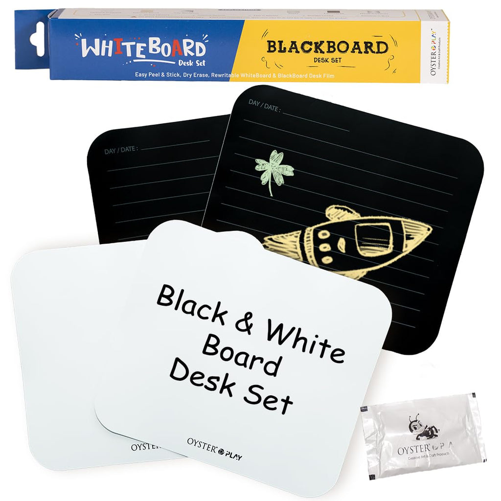 Oyster Play Black Board & White Board Desk Film Age-3 Years & Above