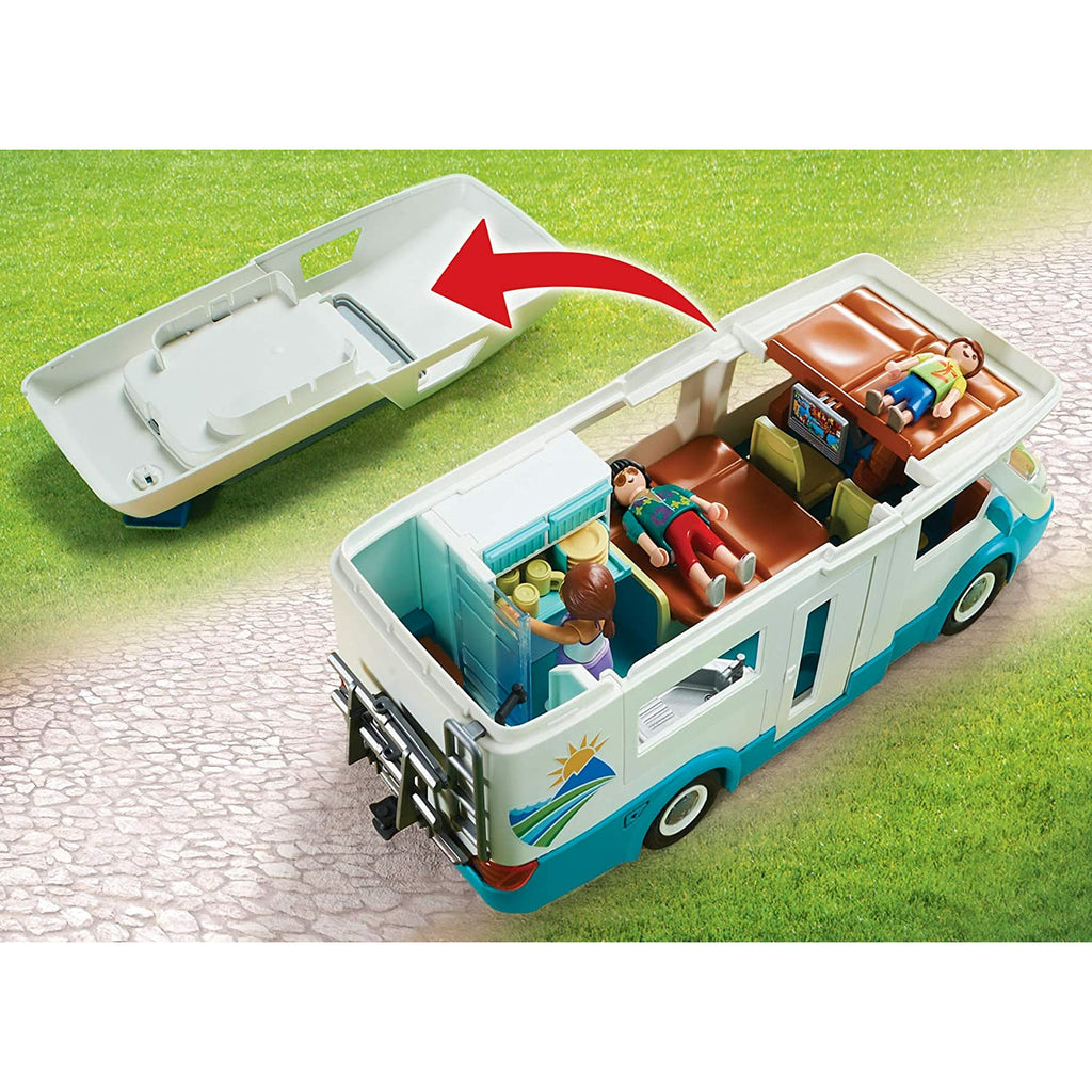PLAYMOBIL Family Camper Vehicle Playset Age 4Y+