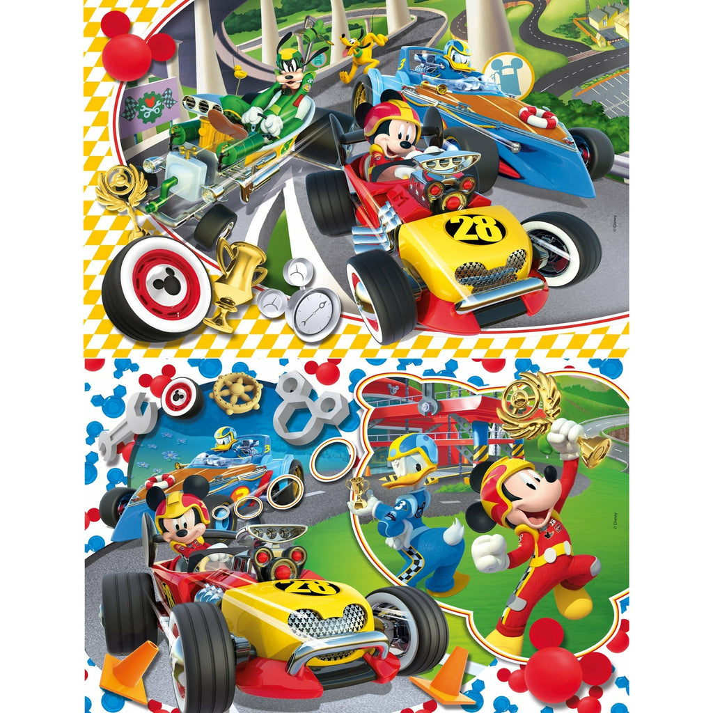 Clementoni Disney Mickey And The Roadster Racers Puzzle 2 x 20 Pieces 3Y+