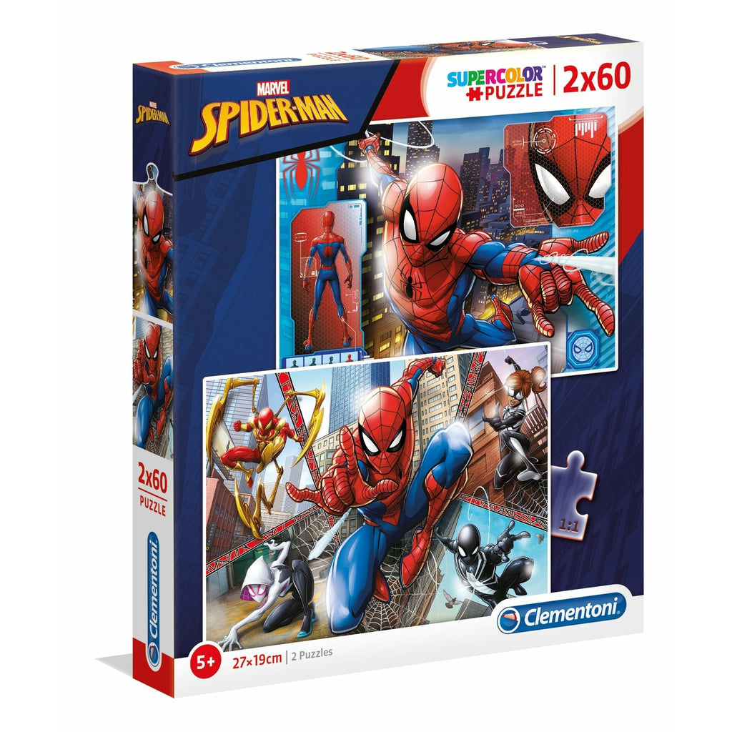 Clementoni Spider-Man Puzzle 2 x 60 Pieces 5Y+