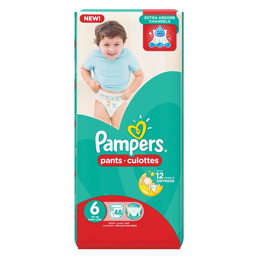 Pampers Pants Jumbo Size 6 Junior 48 Pack