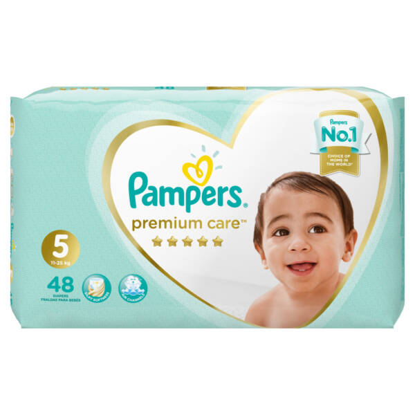 Pampers Premium Care Daipers Size-5 48 Pieces 11-25kg