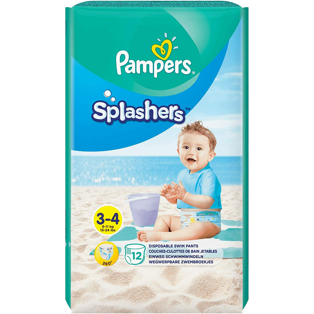 Pampers Splashers Disposable Swim Nappies Size 3-4 (6-11kg) 12 Pack