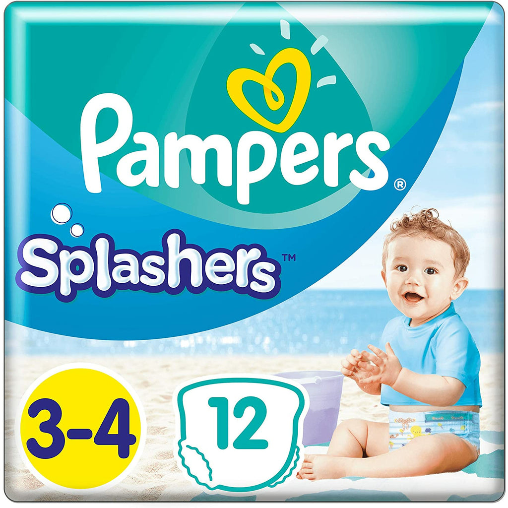 Pampers Splashers Disposable Swim Nappies Size 3-4 (6-11kg) 12 Pack