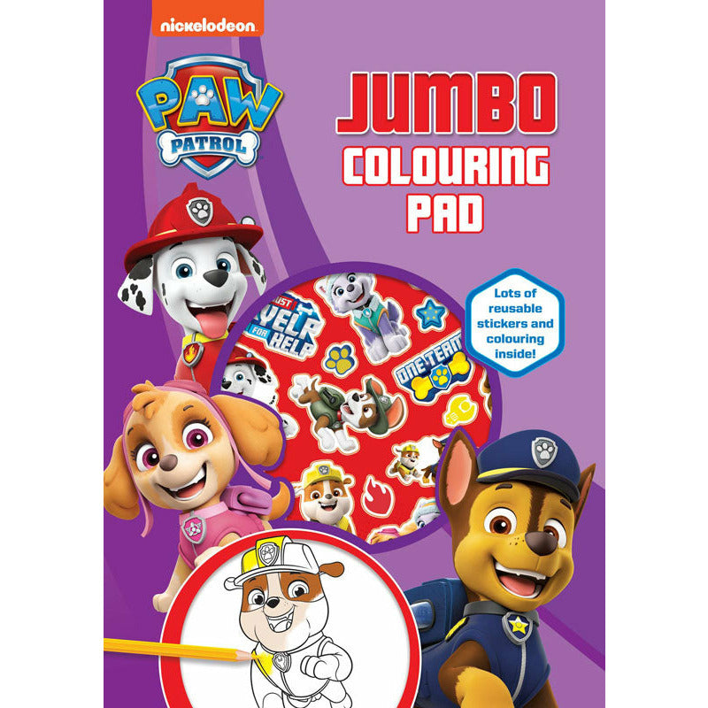 Paw Patrol Jumbo Colouring Pad Multicolor Age-3 Years & Above