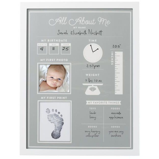 Pearhead “All About Me” Fill In Frame Grey Age-Newborn & Above