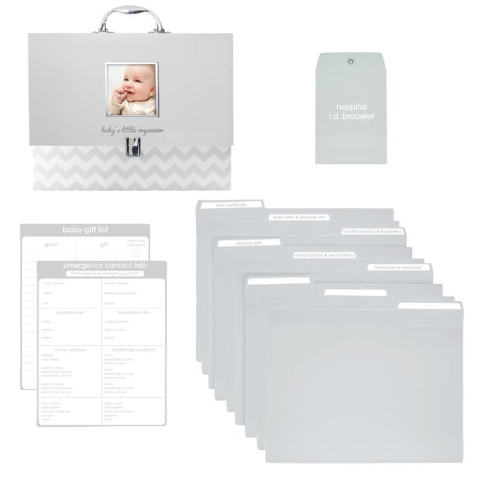 Pearhead Baby's Little File Organizer Grey Age-Newborn & Above
