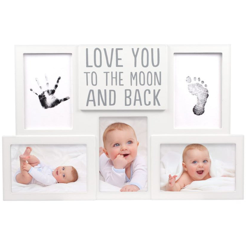 Pearhead Babyprints Collage Frame Love You to the Moon and Back White Age-Newborn & Above