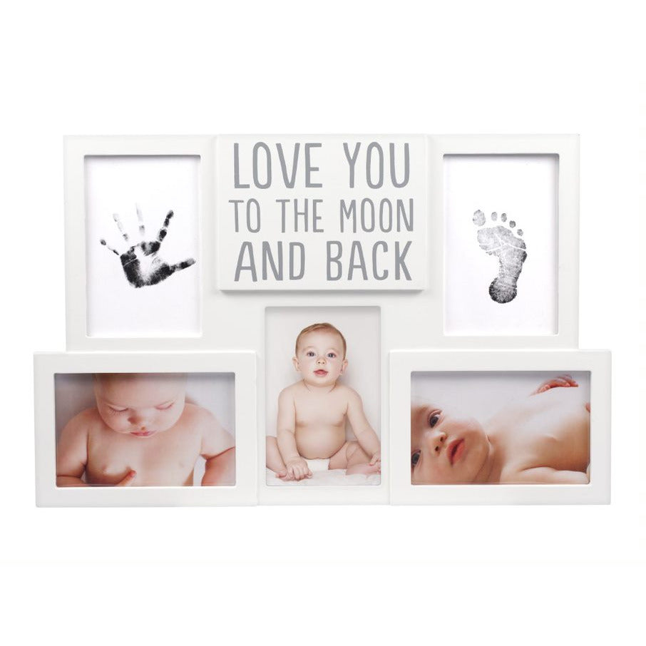 Pearhead Babyprints Collage Frame “Love You to the Moon and Back" White Age-Newborn & Above