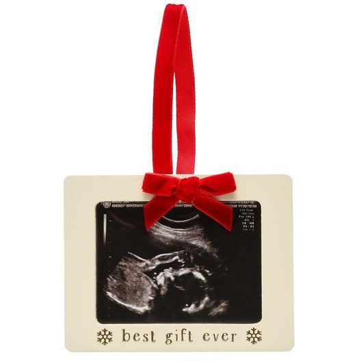 Pearhead Best Gift Ever Baby Sonogram Ornament for Moms Multicolor