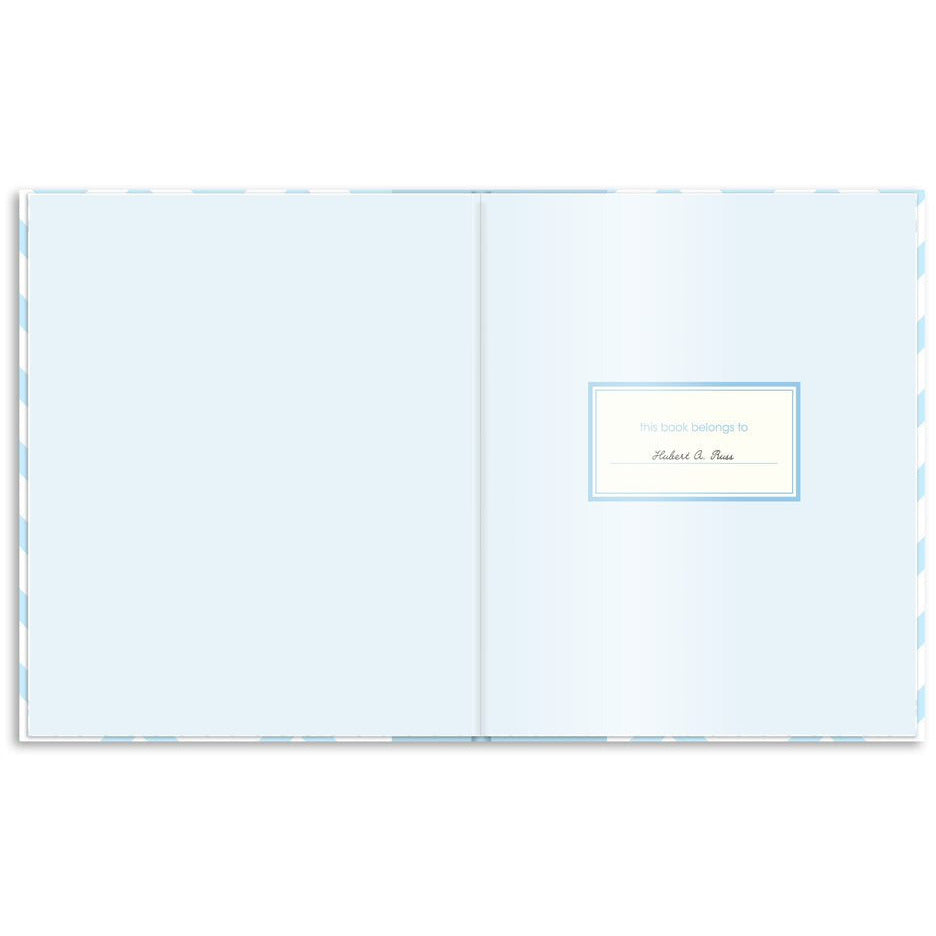 Pearhead Chevron Baby My Memory Book Blue Age-Newborn & Above