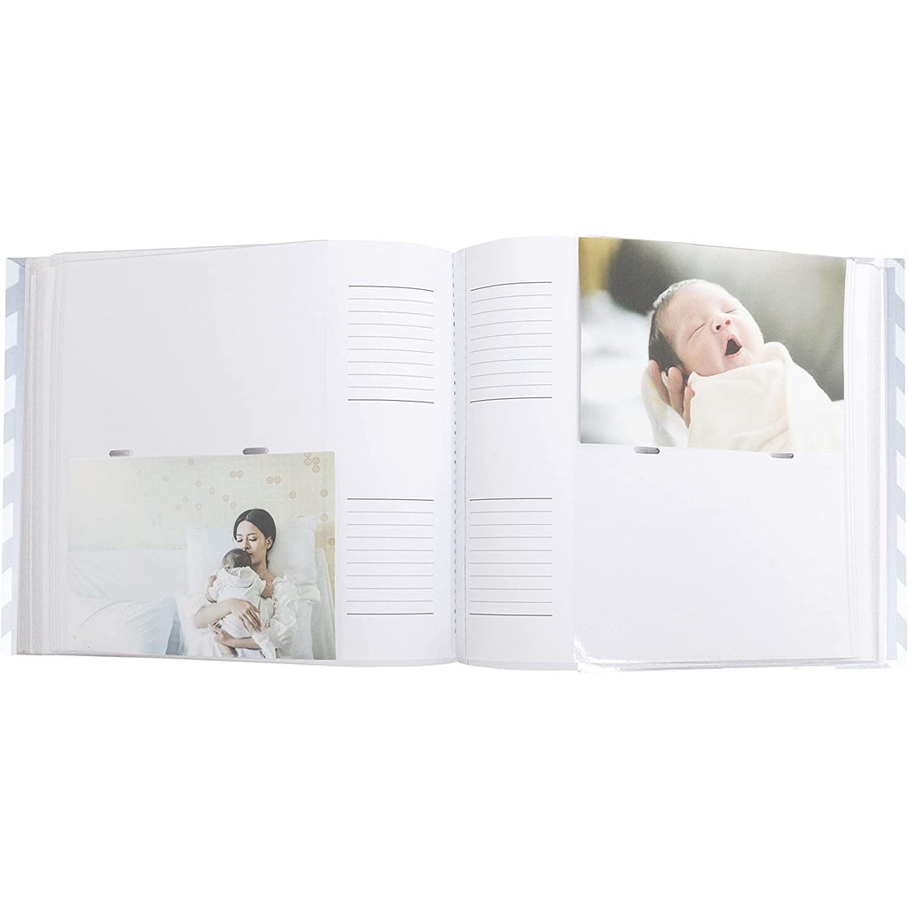 Pearhead Chevron Memories Photo Album Grey & White Age-Newborn & Above