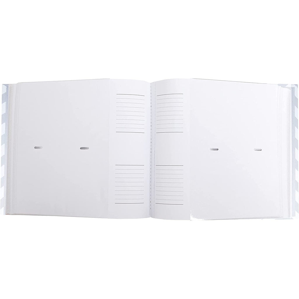 Pearhead Chevron Memories Photo Album Grey & White Age-Newborn & Above