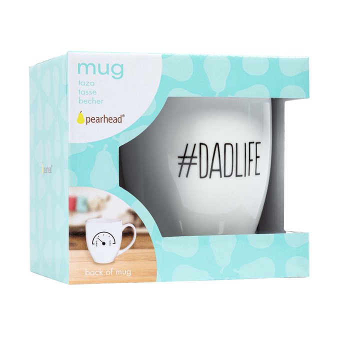 Pearhead #Dadlife Mug White & Black