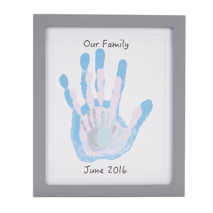 Pearhead Family Handprint Frame Grey Multicolor Age-Newborn & Above