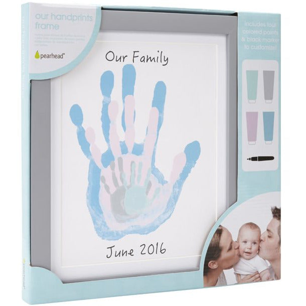 Pearhead Family Handprint Frame Grey Multicolor Age-Newborn & Above