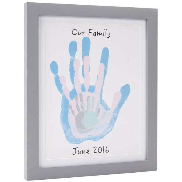 Pearhead Family Handprint Frame Grey Multicolor Age-Newborn & Above