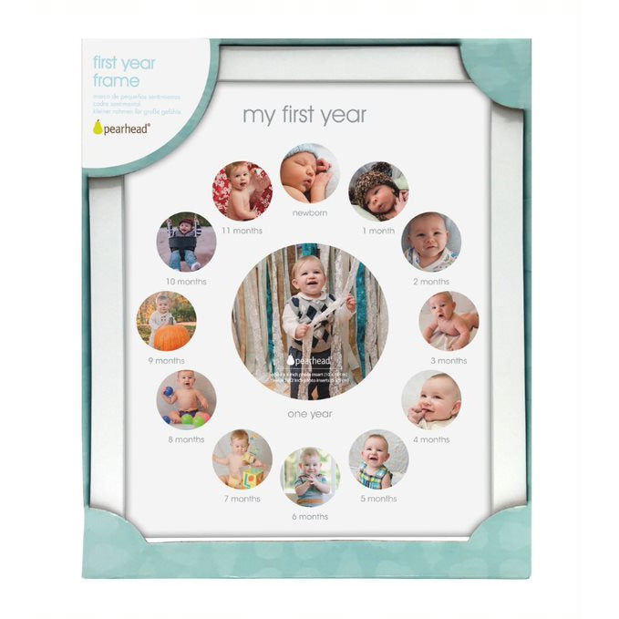 Pearhead First Year Circle Frame White Age-Newborn to 12 Months