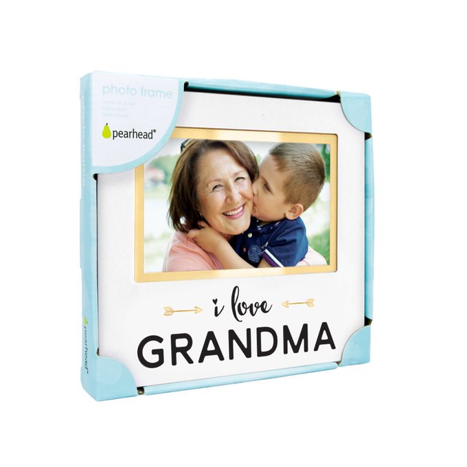 Pearhead I Love Grandma Sentiment Photo Frame White
