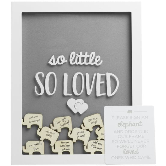 Pearhead Little Wishes Elephant Signature Frame White & Grey Age-Newborn & Above
