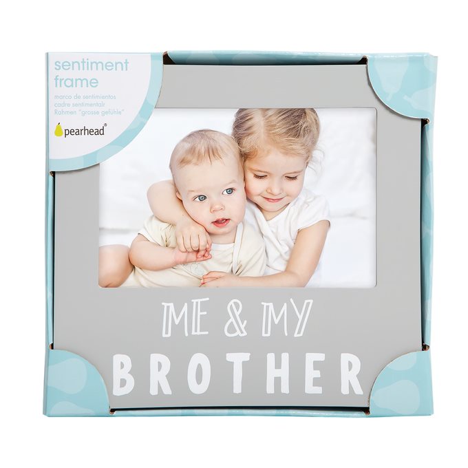 Pearhead “Me and My Brother” Sentiment Frame Grey Age-Newborn & Above