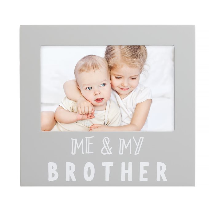 Pearhead “Me and My Brother” Sentiment Frame Grey Age-Newborn & Above