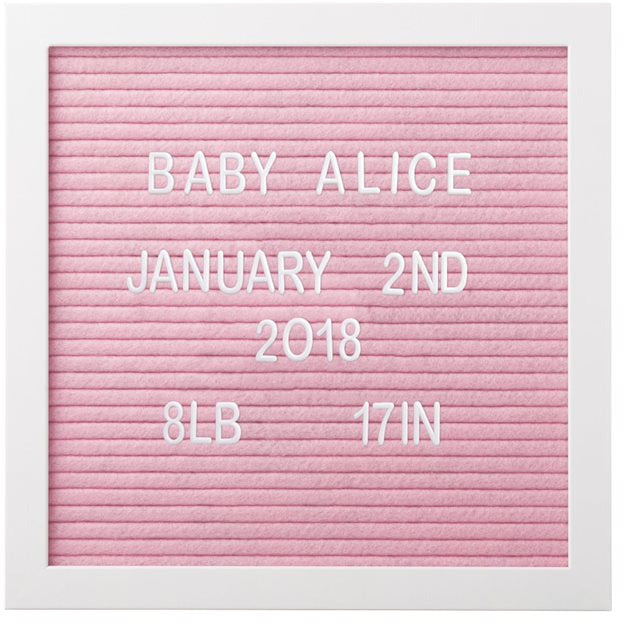 Pearhead Milestone Letter Board Pink Age-3 Years & Above