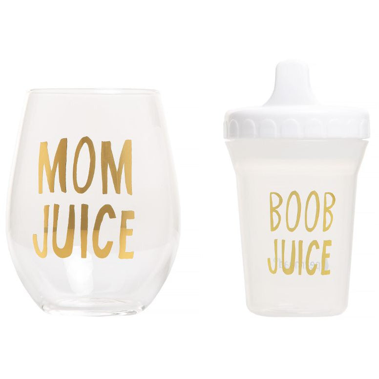 Pearhead Mom Juice + Boob Juice Set Transparent