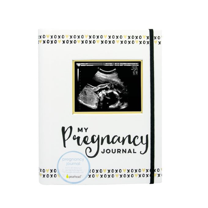 Pearhead My Pregnancy Journal Black, White & Gold Age-Newborn & Above