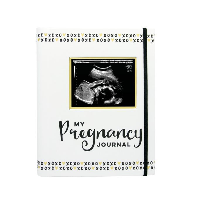 Pearhead My Pregnancy Journal Black, White & Gold Age-Newborn & Above