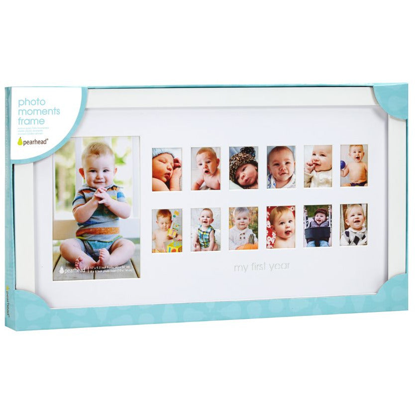 Pearhead Photo Moments Frame White Age-Newborn to 12 Months