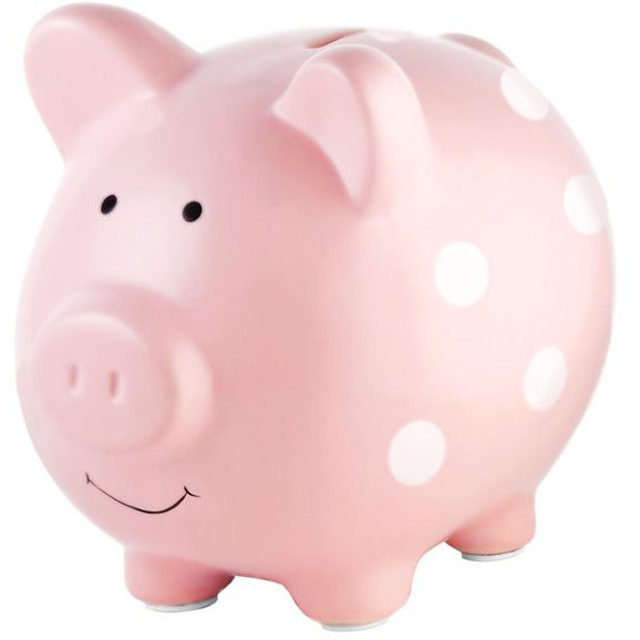Pearhead Piggy Bank Pink Polka Age-3 Years & Above