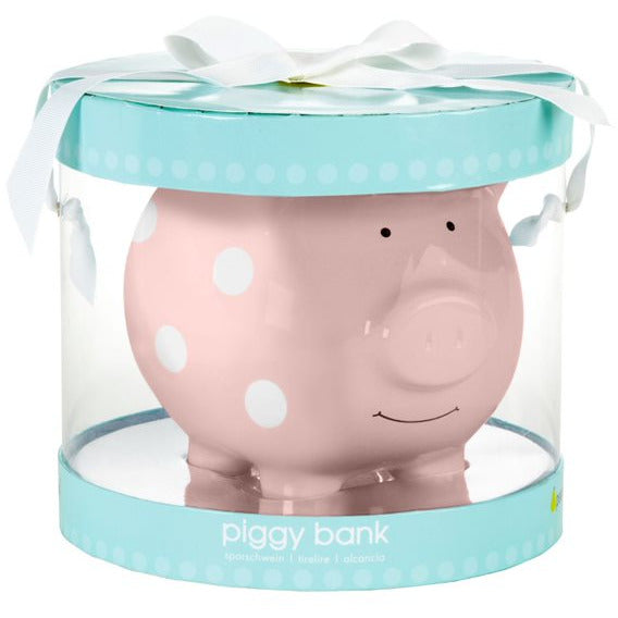 Pearhead Piggy Bank Pink Polka Age-3 Years & Above