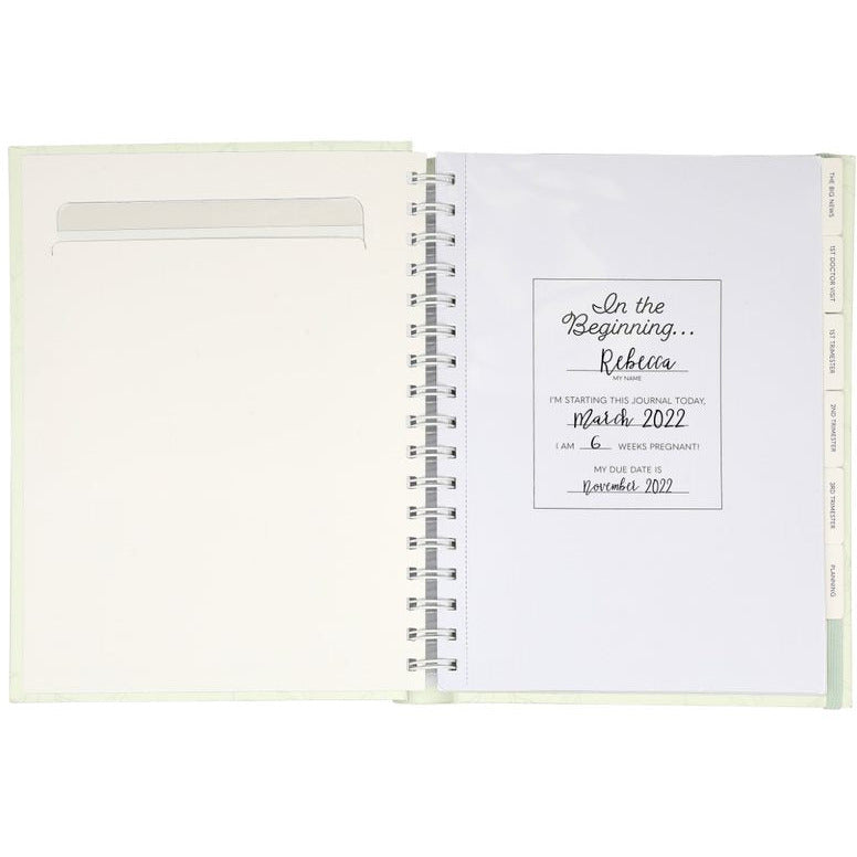 Pearhead Pregnancy Journal Sage Age-Newborn & Above