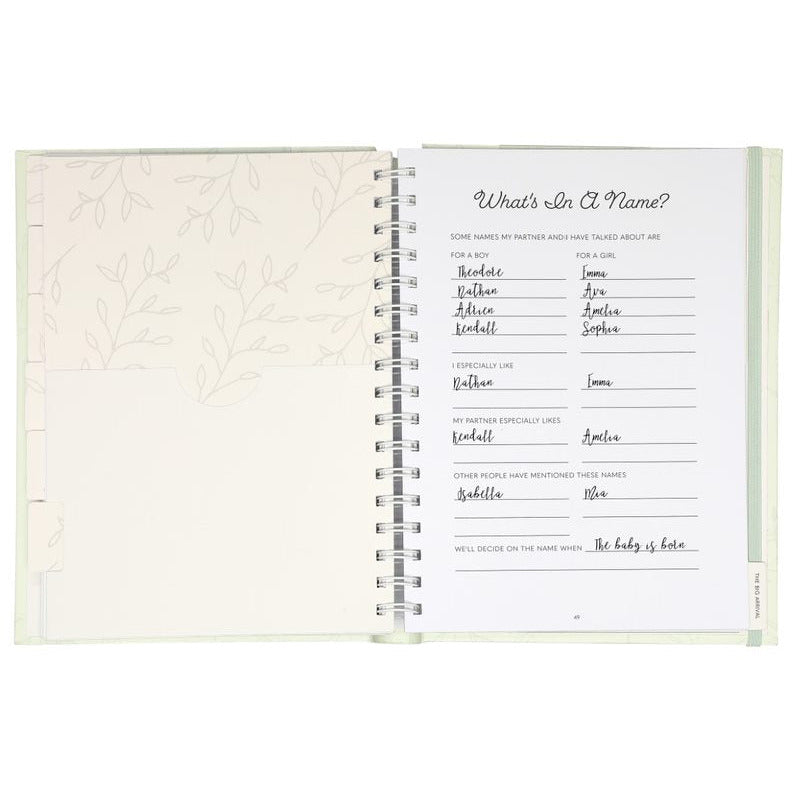Pearhead Pregnancy Journal Sage Age-Newborn & Above