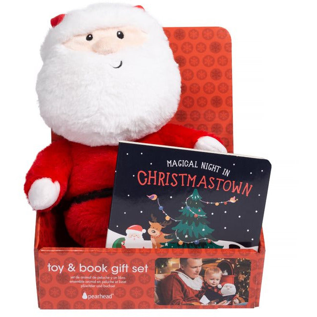 Pearhead Santa Plush Toy & Christmas Board Book Set Multicolor Age-3 Years & Above