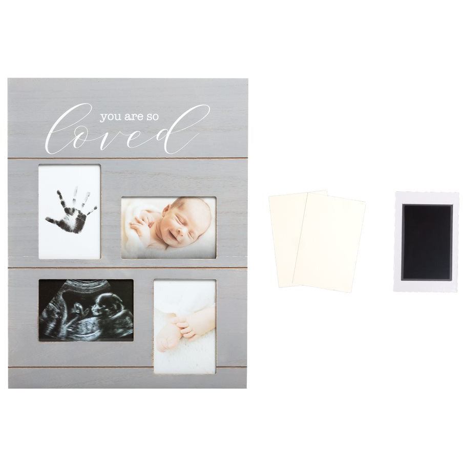 Pearhead So Loved Collage Memory Frame Rustic Grey Age-Newborn & Above