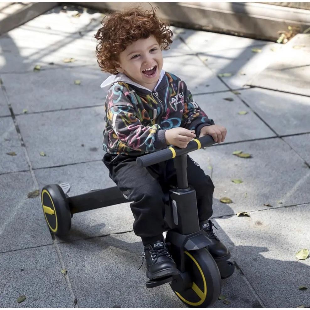 Peekaboo 3-in-1 Xplore Tricycle with Canopy Blue/Black Age- 18 Months to 5 Years