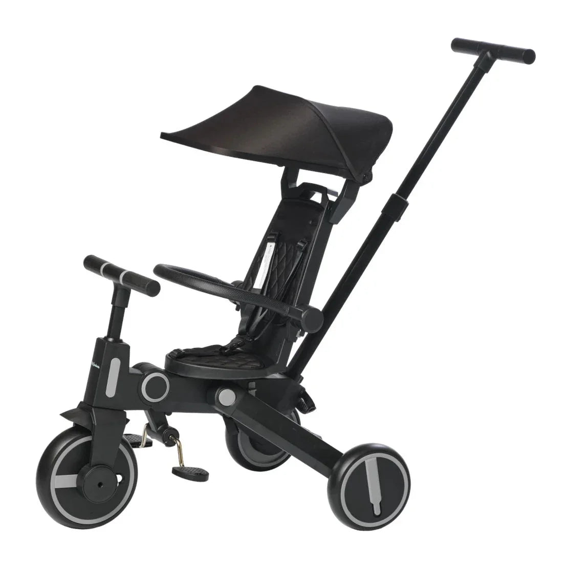 Peekaboo 3-in-1 Xplore Tricycle with Canopy Blue/Black Age- 18 Months to 5 Years