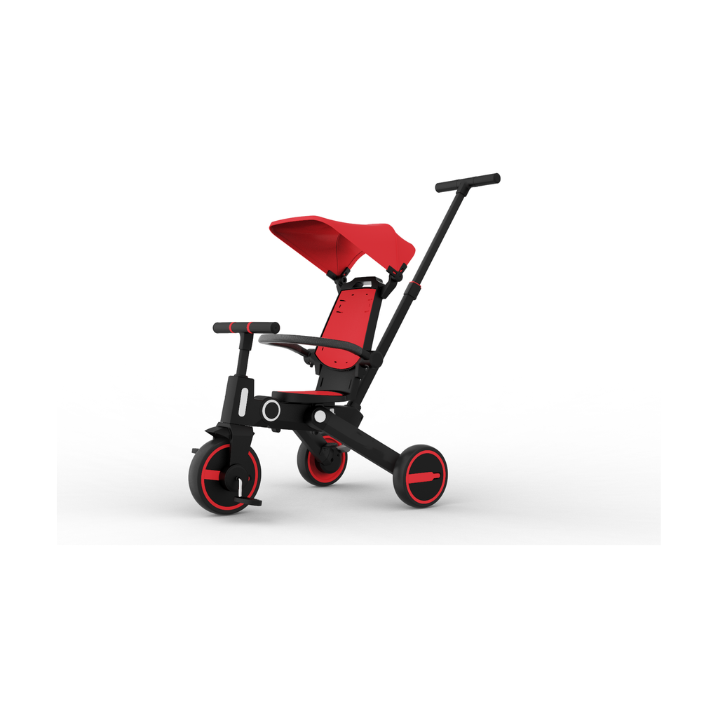 Peekaboo 3-in-1 Xplore Tricycle with Canopy Red/Black Age- 18 Months to 5 Years