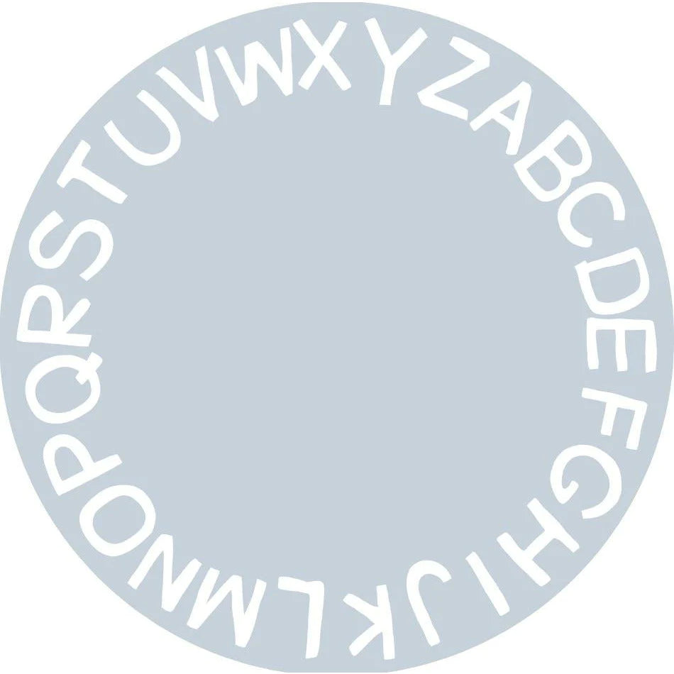 Peekaboo 3D Alphabet Round Carpet/ Baby Play Mat (200 cm Diameter) Blue/White Age Newborn & Above