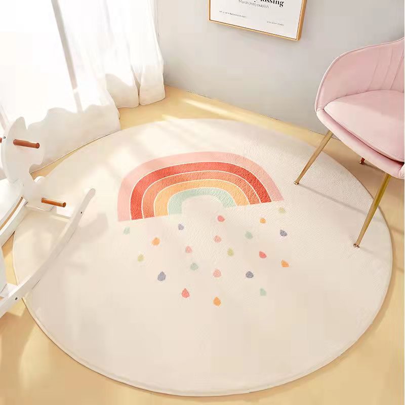 Peekaboo 3D My Happy Place Round Carpet/ Baby Play Mat (100 cm Diameter) Multicolor Age- Newborn & Above