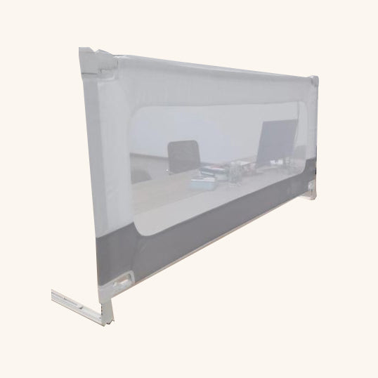 Peekaboo Baby/Child Safety Bed Rail 200 cm/ 2 Metres Grey Age- Newborn & Above